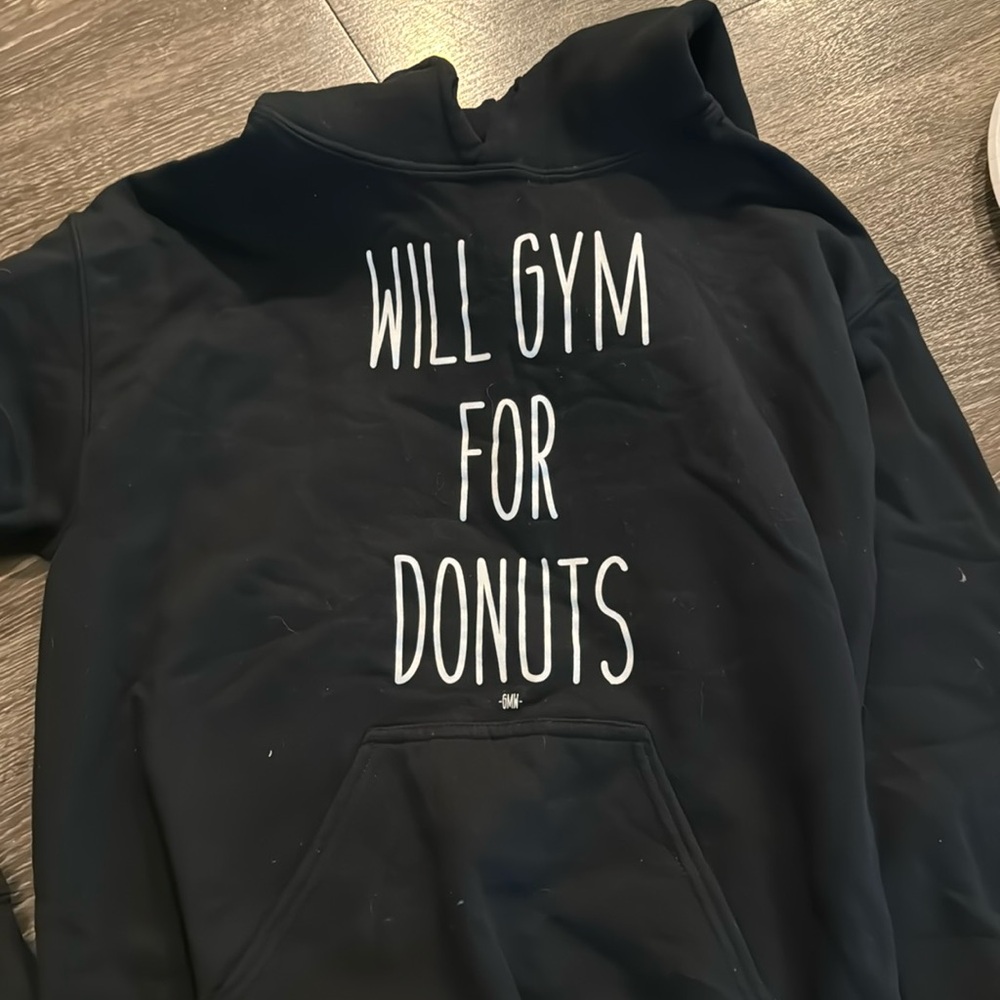 Will gym for donuts hoodie